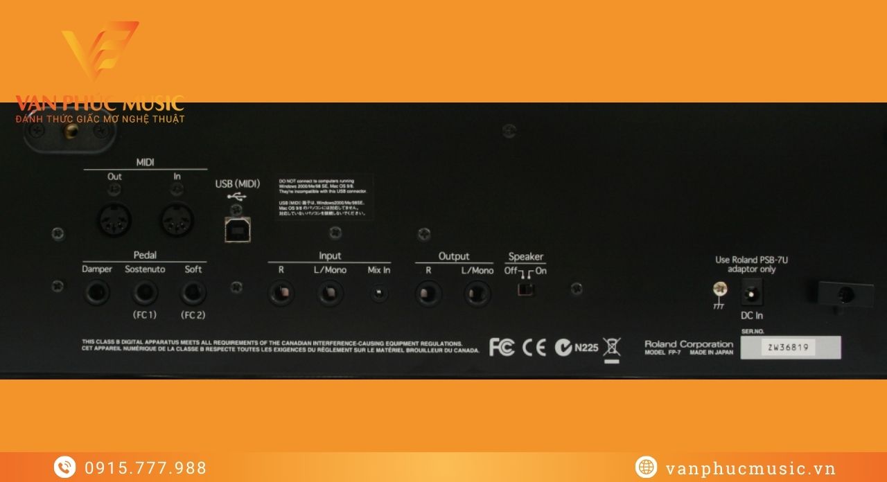 đàn piano Roland FP-7F-BK