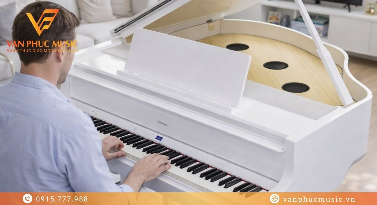 digital piano roland gp-9m-pw